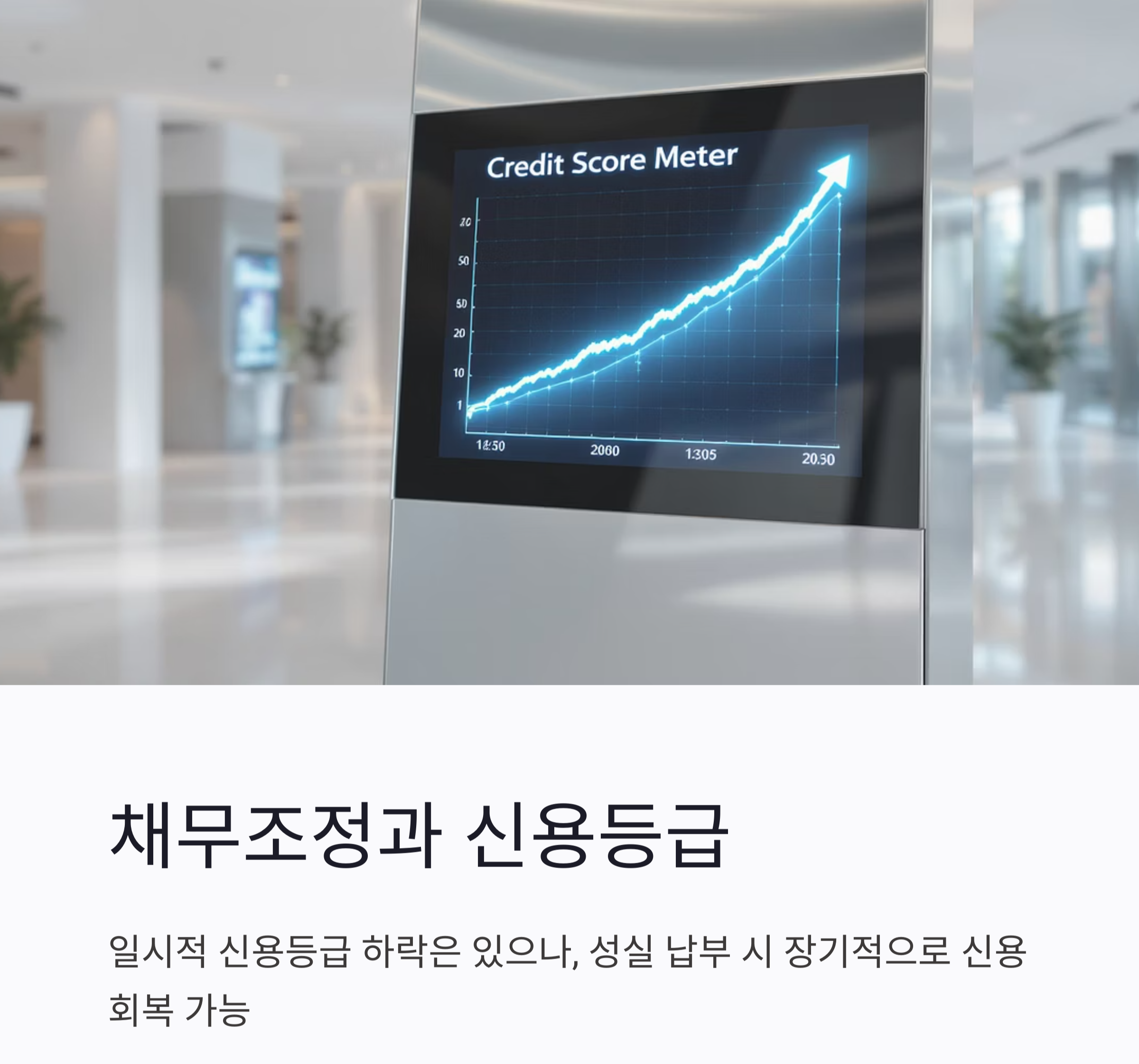 신용회복의 시작, 채무조정 신청으로 가능할까요?