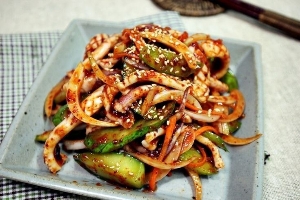 오징어 초무침 사진