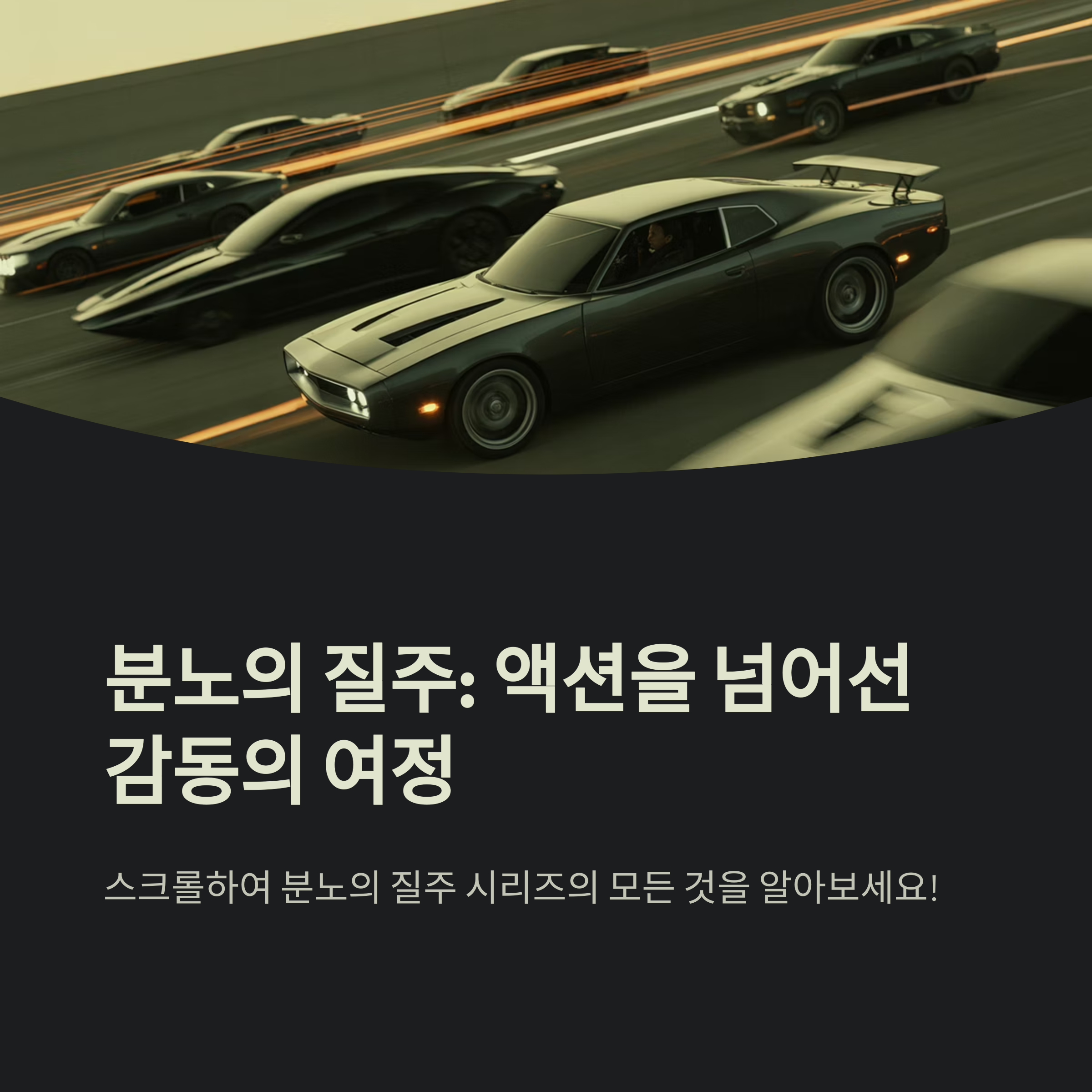영화 분노의 질주 관련 사진