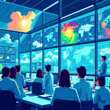 AI를 활용해 날씨 예측하는 이미지