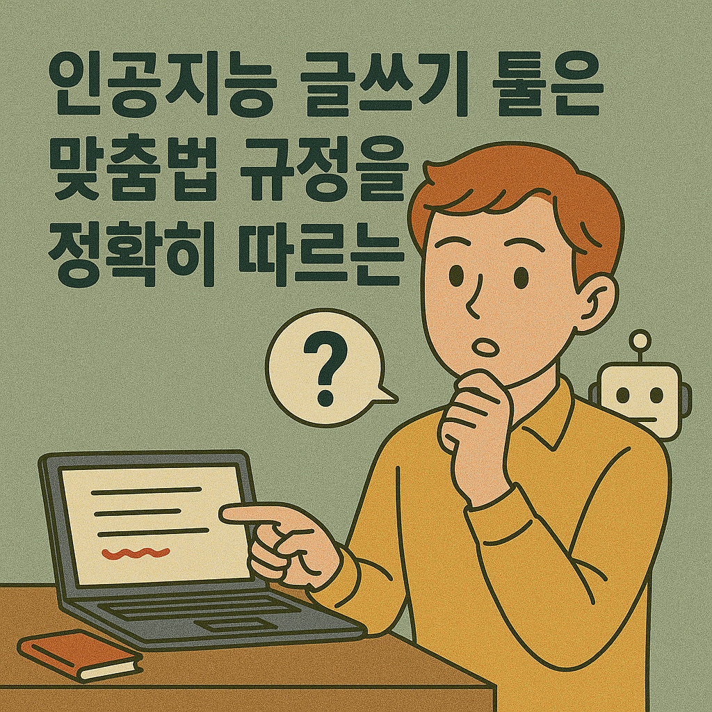 인공지능글쓰기 툴은 맞춤법 규정을 정확히 따르는가