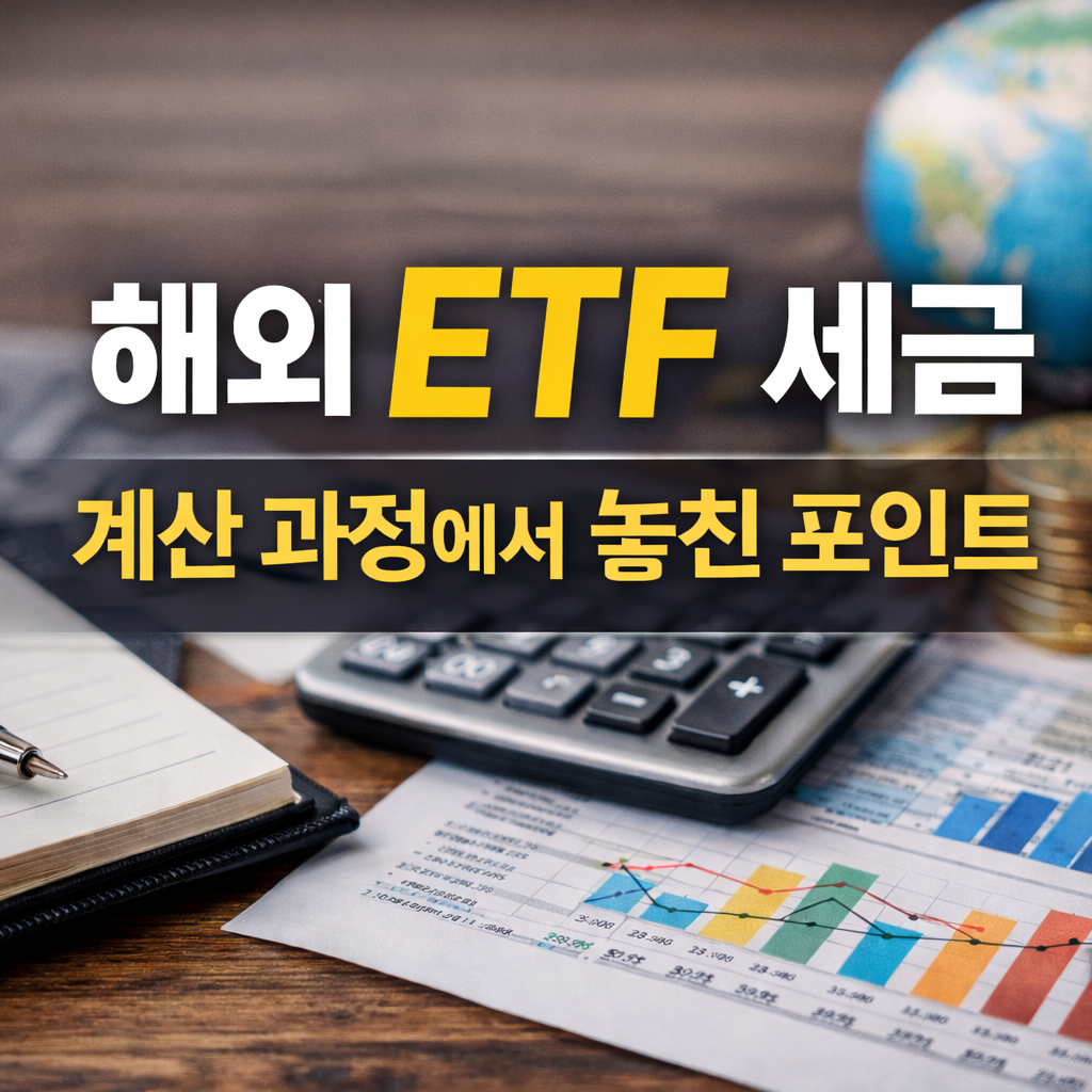 해외 ETF 세금 계산 과정에서 놓치기 쉬운 부분들