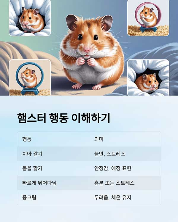 햄스터와의 올바른 소통