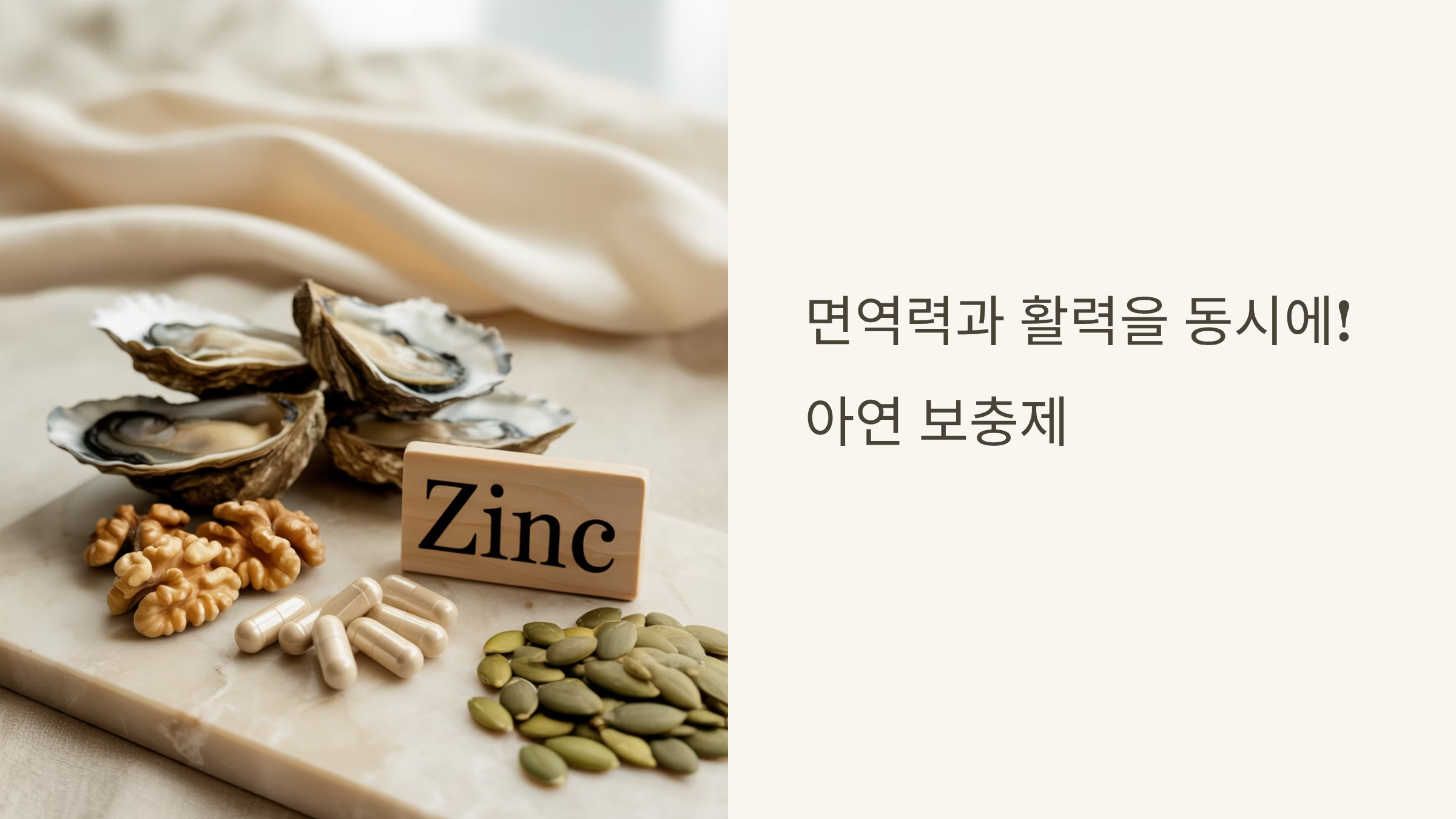 면연력 활력 아연보충제