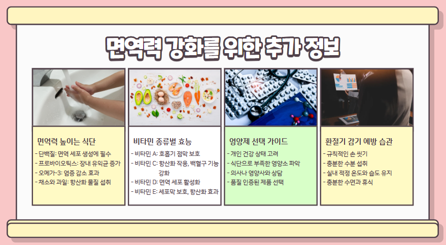 집에서 쉽게 만드는 면역력 강화 레시피 3가지