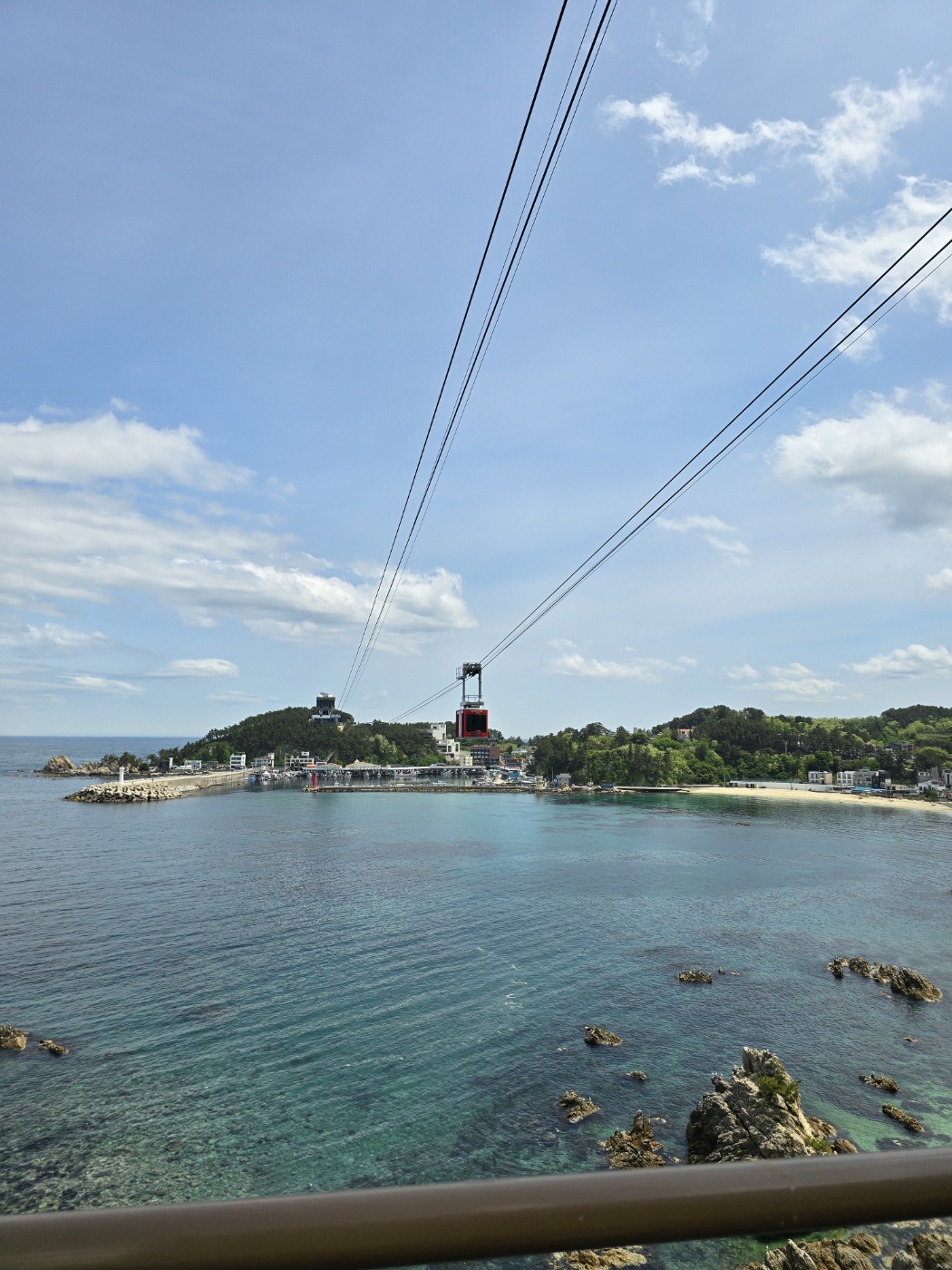 용화역카페테리아에서본 풍경