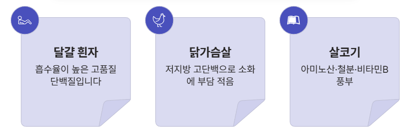 알부민 음식 달걀 흰자, 닭가슴살, 살코기