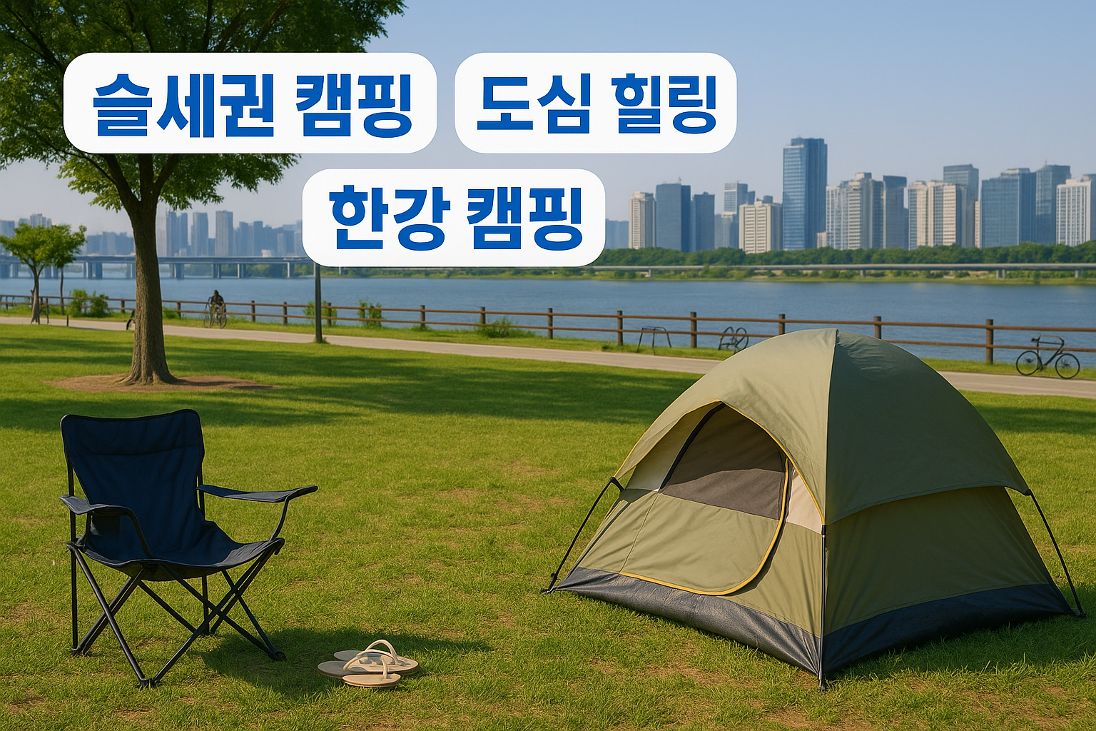 한강 슬세권 캠핑