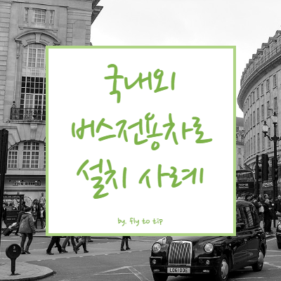 국내외 버스전용차로 설치 사례