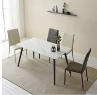 보니애가구 모어 1400 포세린 세라믹 식탁 + 의자 4p 세트 방문설치