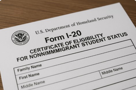 I-20 서류 사진