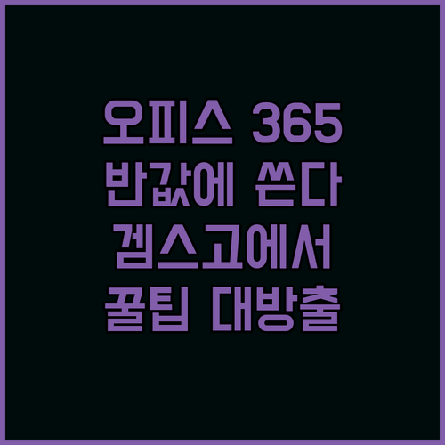 정품 Office 365, 겜스고에서