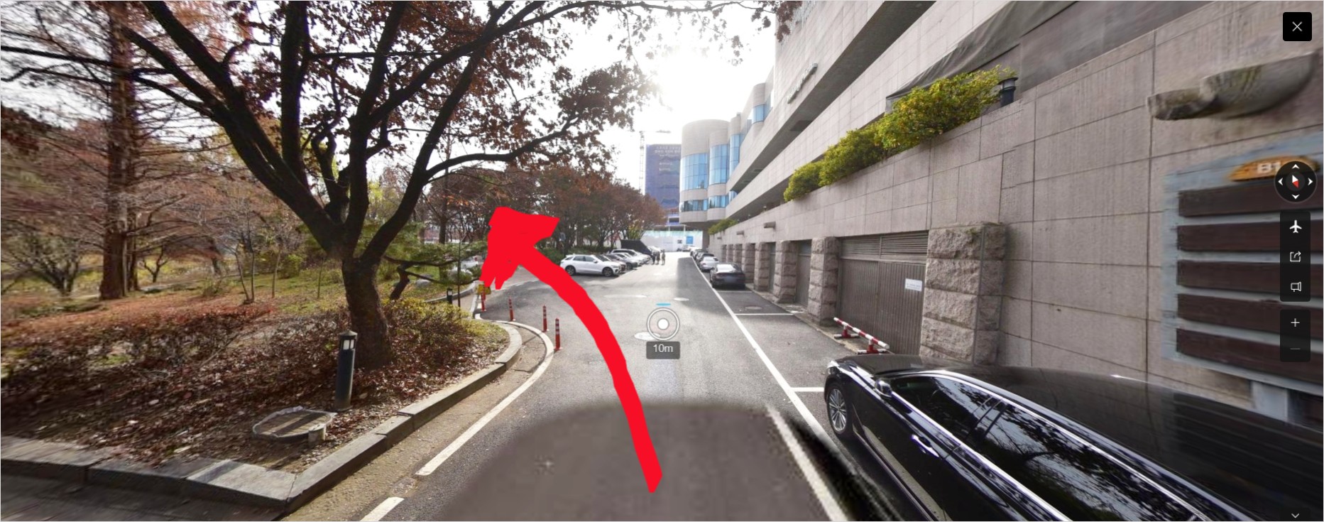 올림픽공원 인근 올림픽파크텔 추천 주차장 위치 로드뷰