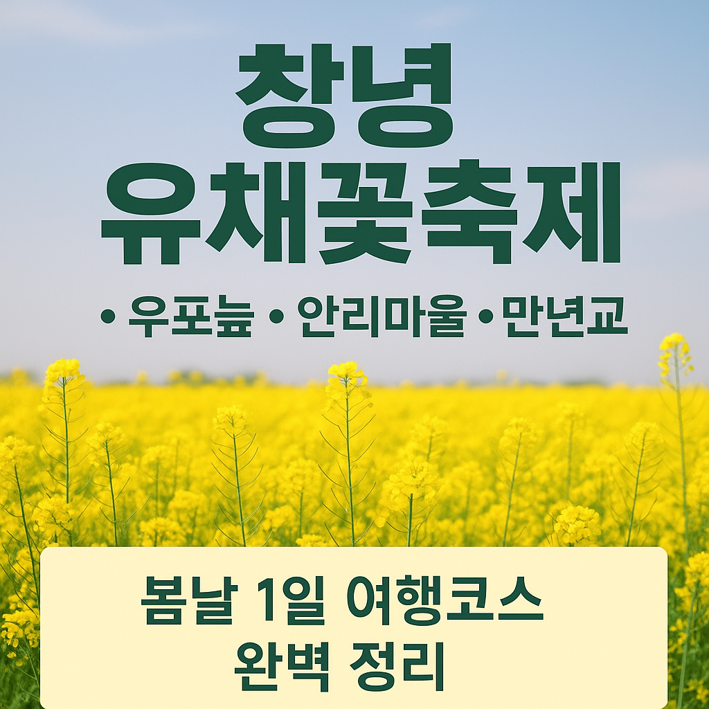 생생정보 창녕 유채꽃 우포늪 안리마을 여행