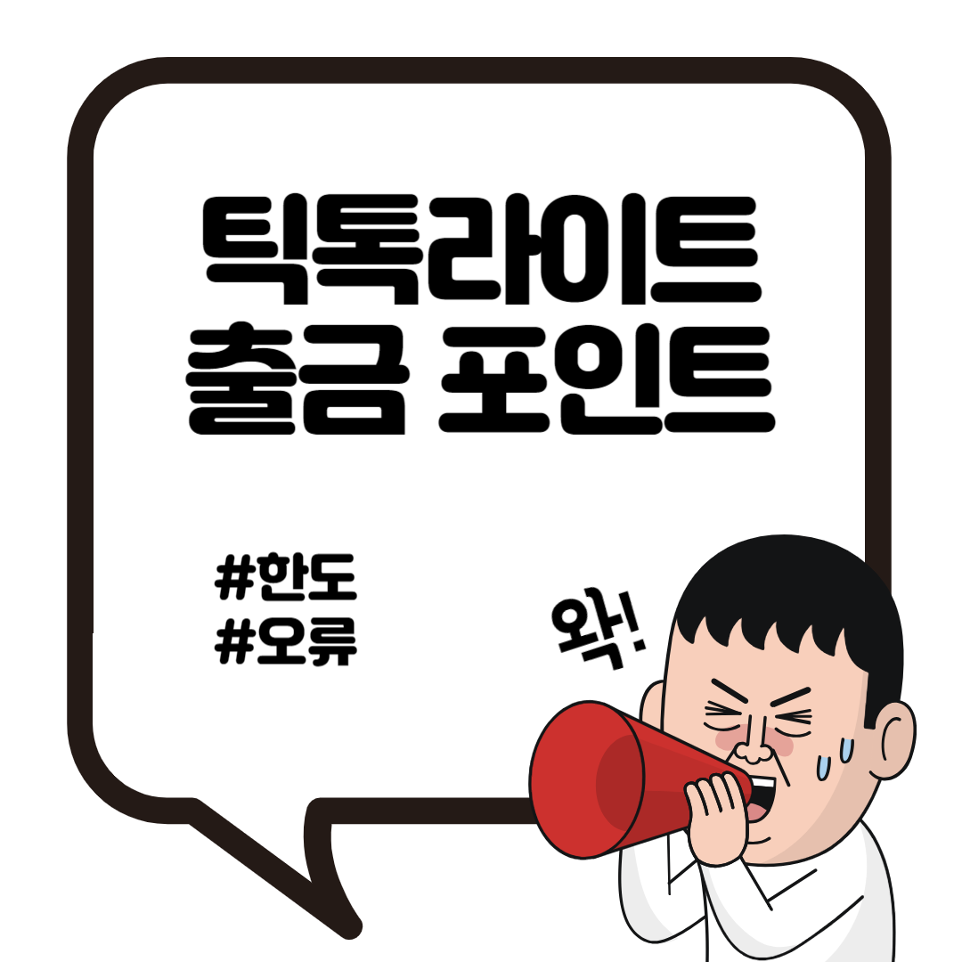 틱톡라이트 포인트 출금 한도 오류 2