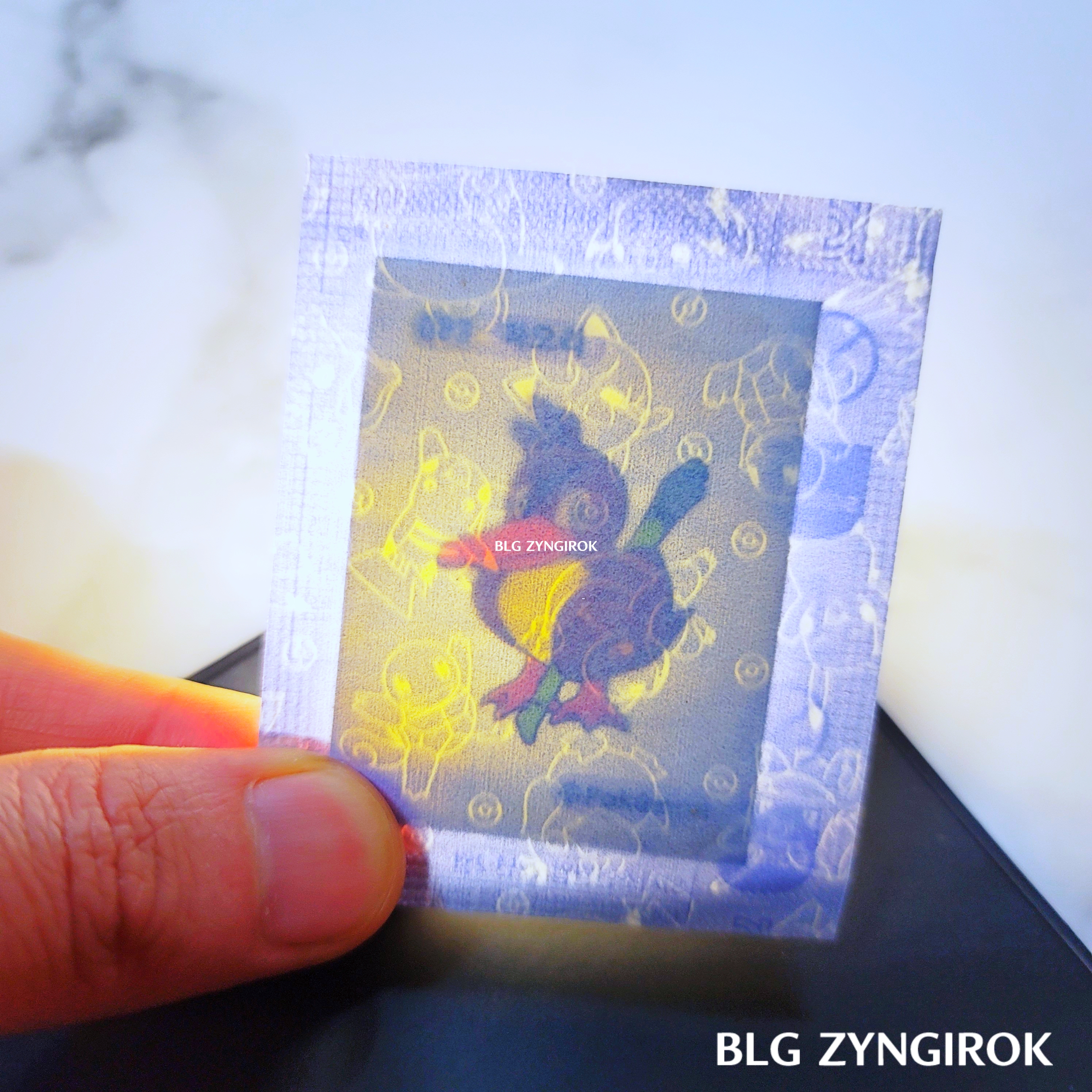 띠부띠부씰-파오리를-들고있다.