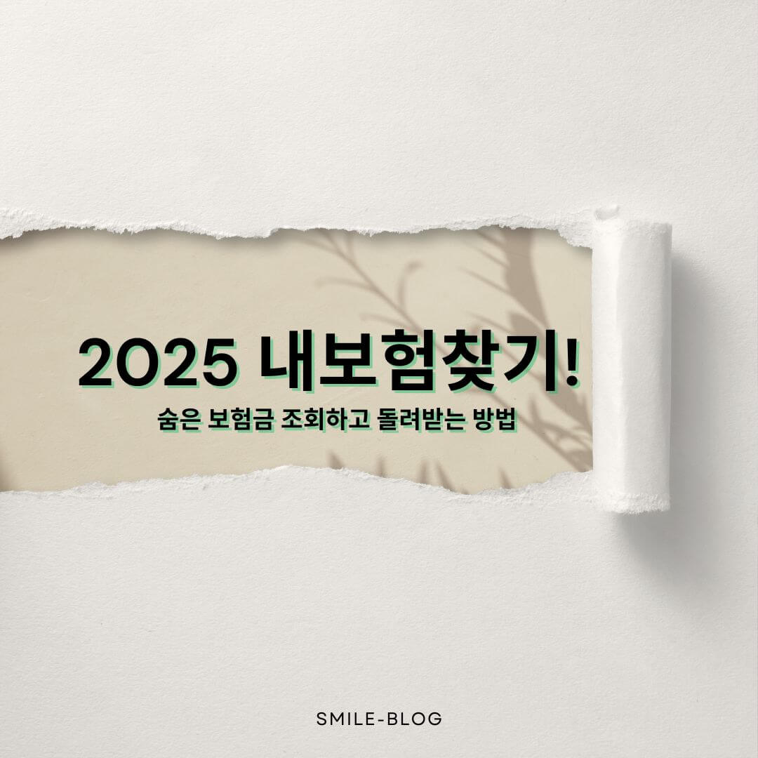 2025 내보험찾기!