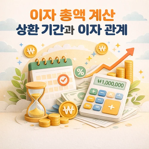 이자 총액 계산 상환 기간과 이자 관계 썸네일