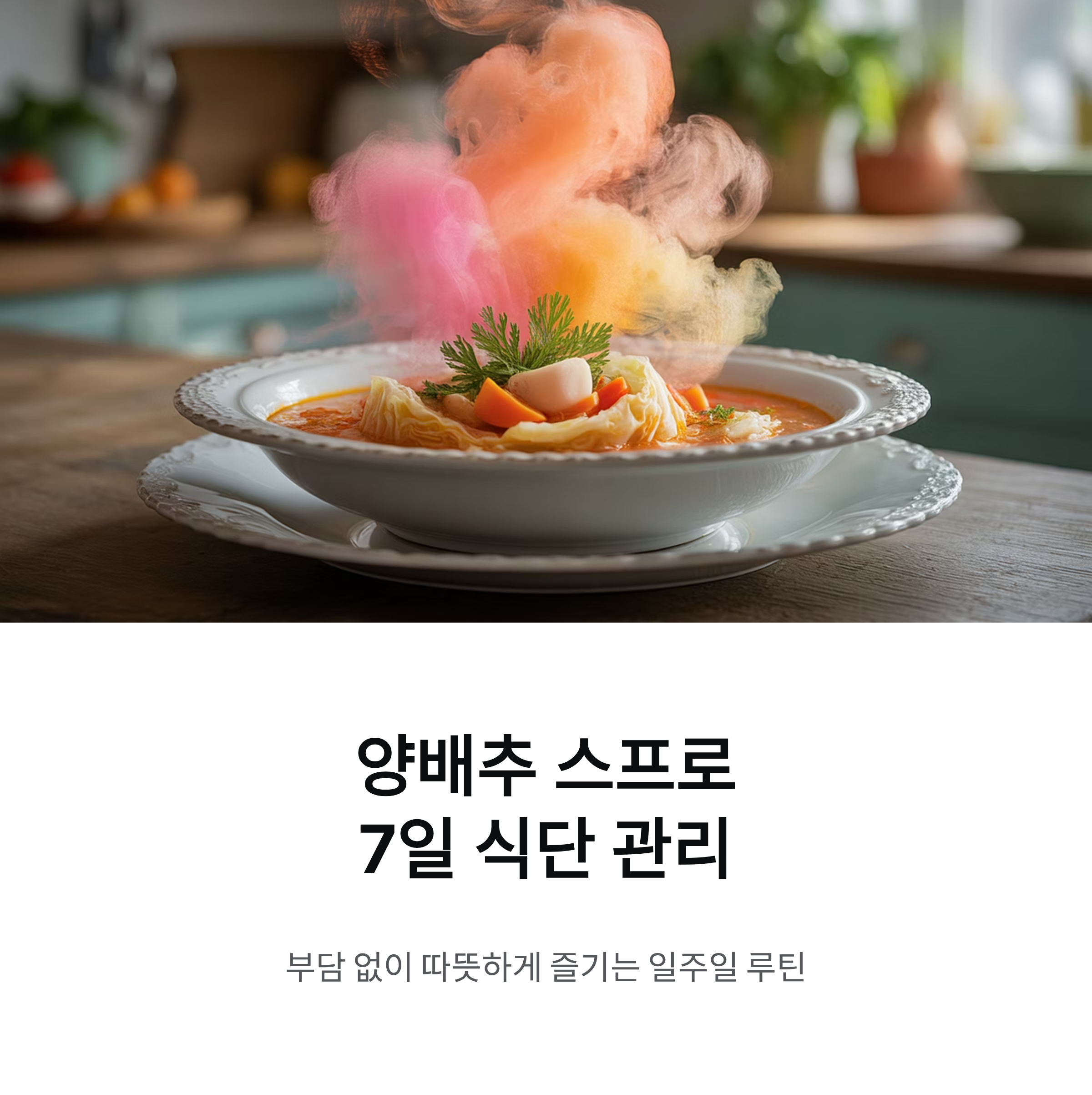 양배추 스프로 가볍게 구성하는 7일 식단 관리 플랜