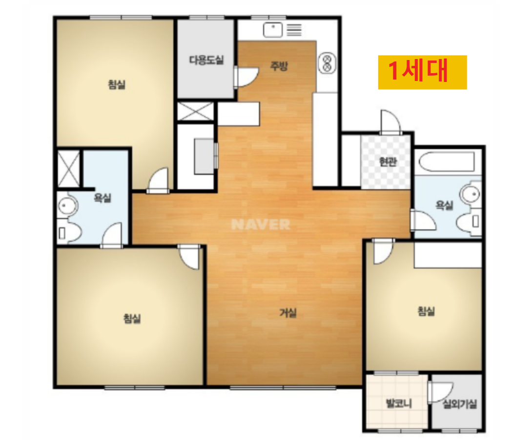 북수원자이렉스비아 59타입 평면도