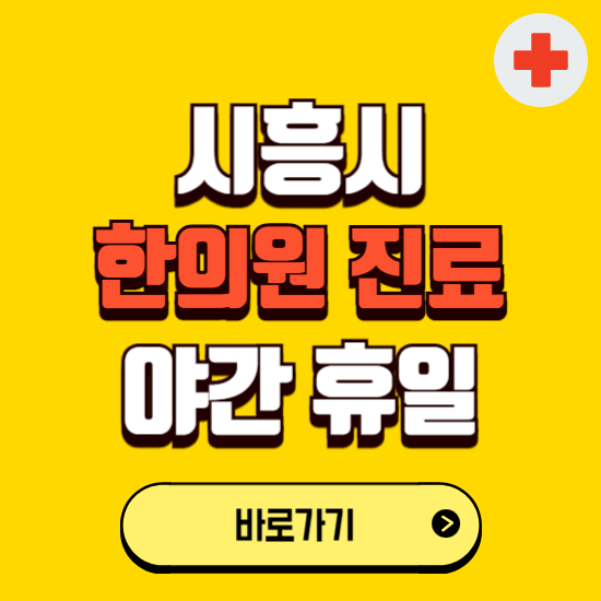 시흥시 야간 휴일 한의원 한방병원 찾기 ❘ 24시 일요일 주말 연휴 응급진료 추천 잘하는 곳