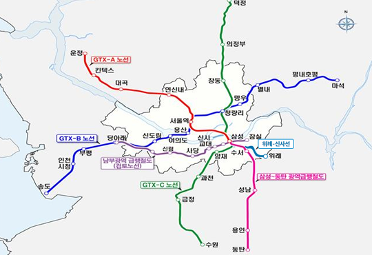 서울과 수도권의 교통허브 / 출처: 서울특별시