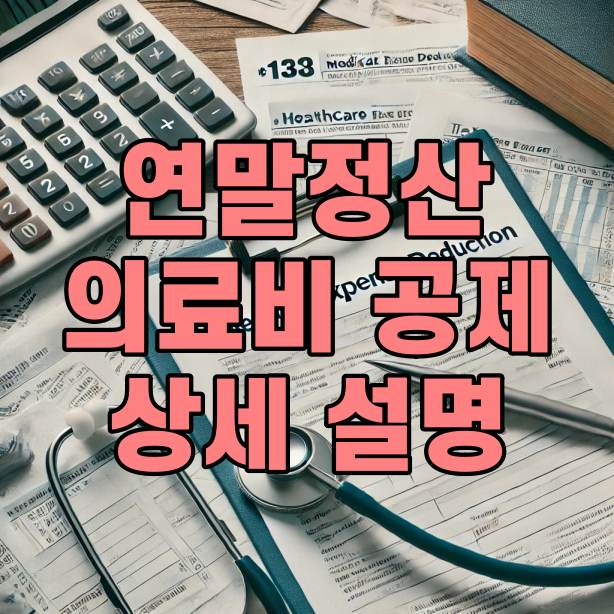 연말정산 의료비 공제 조건 대상 2024 귀속
