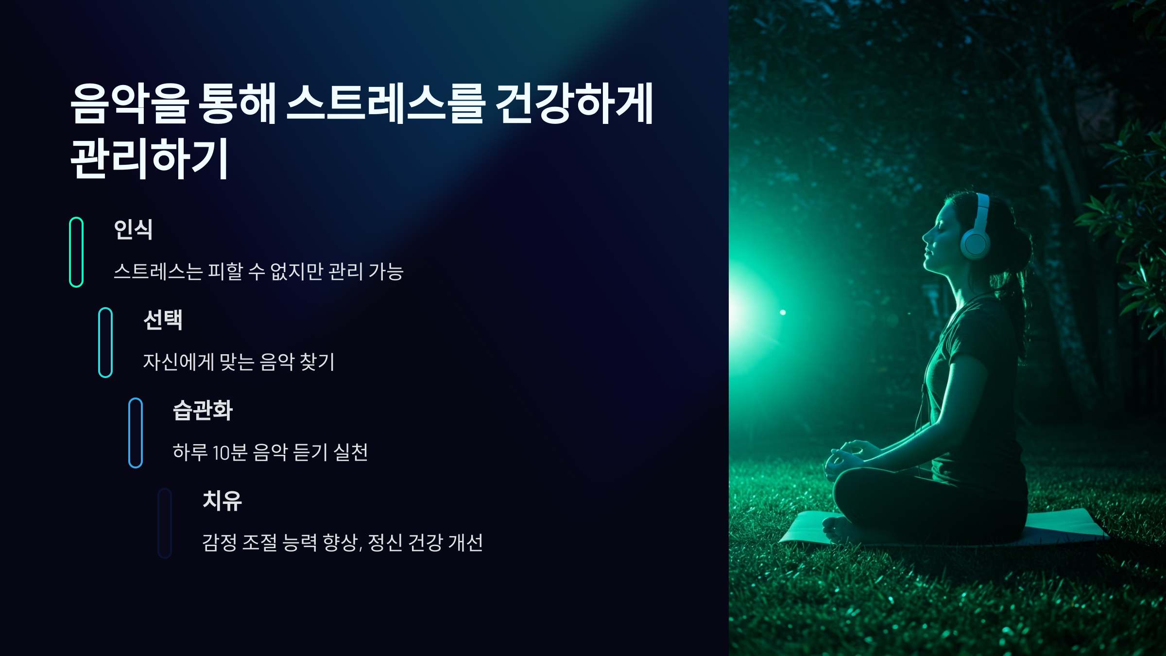 음악을 통해 스트레스를 건강하게 관리하기