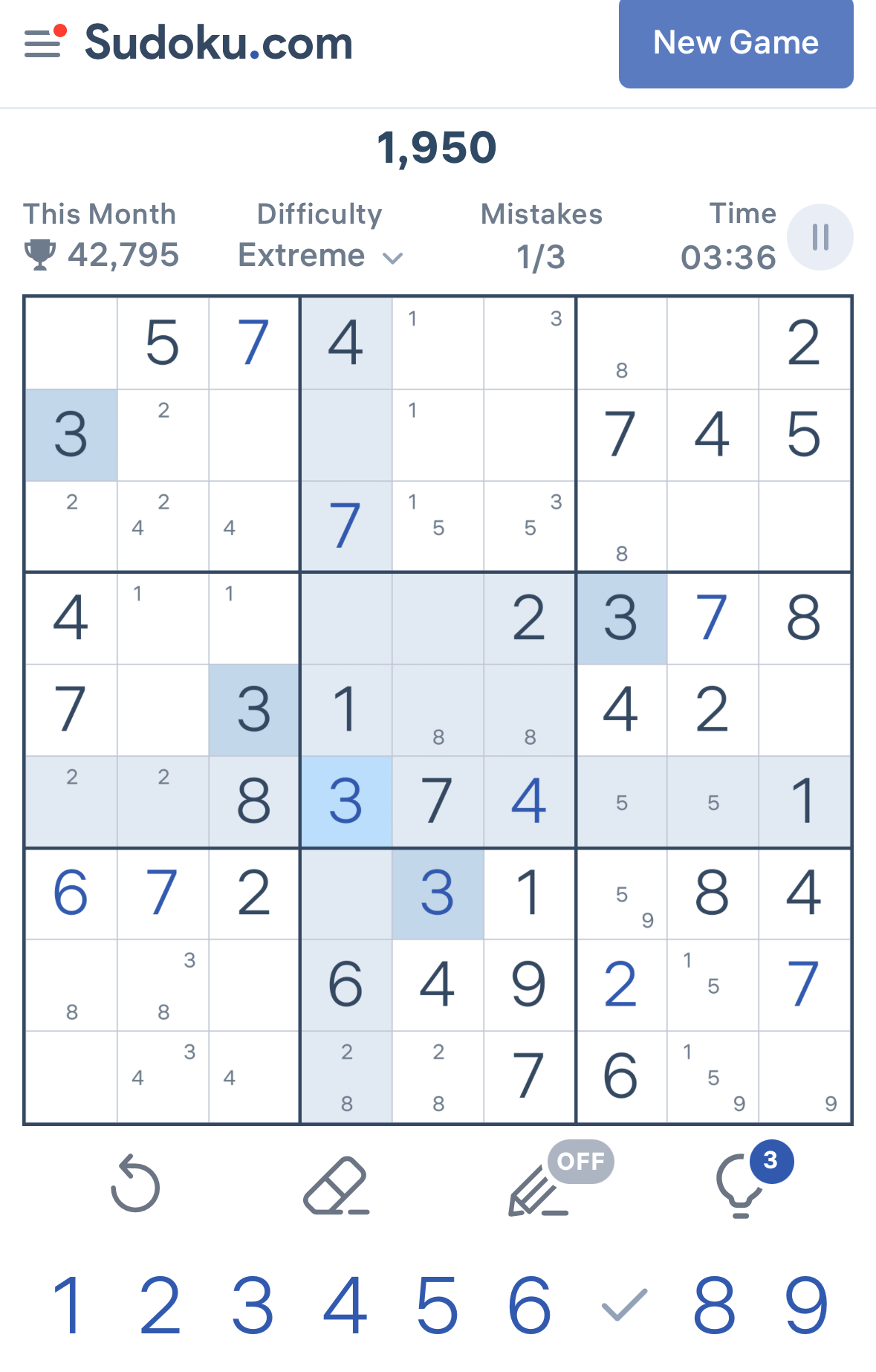 온라인-스도쿠-모바일-버전
