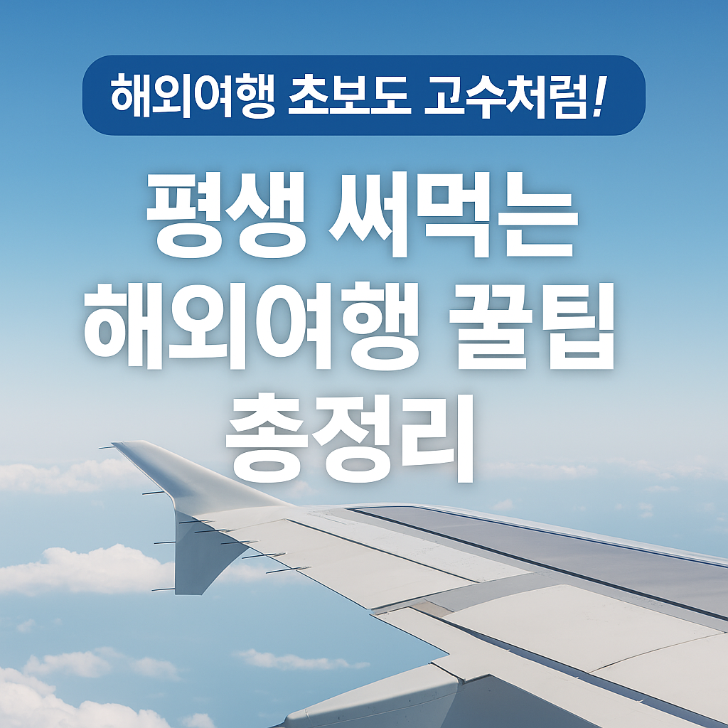 해외여행 꿀팁 총정리-환전, 와이파이, 숙고, 교통, 긴급상황