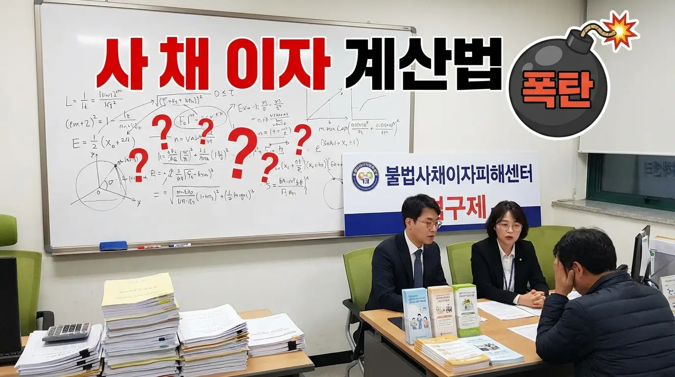 사채 이자 계산법 폭탄 및 불법사채이자피해센터 구제
