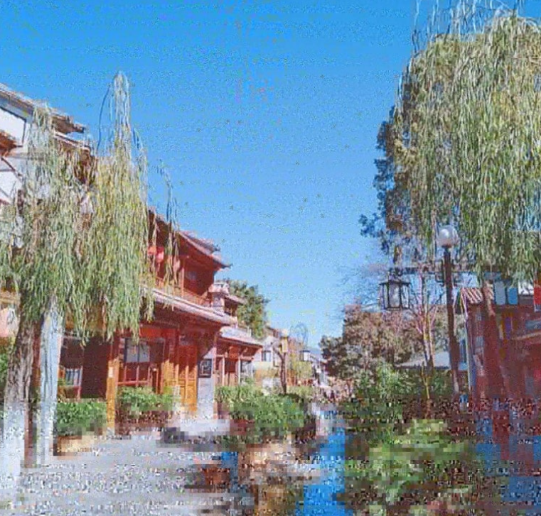 따리 고성 사진. 운남성 여행 첫날 찍은 리장 고성과 비슷하다.