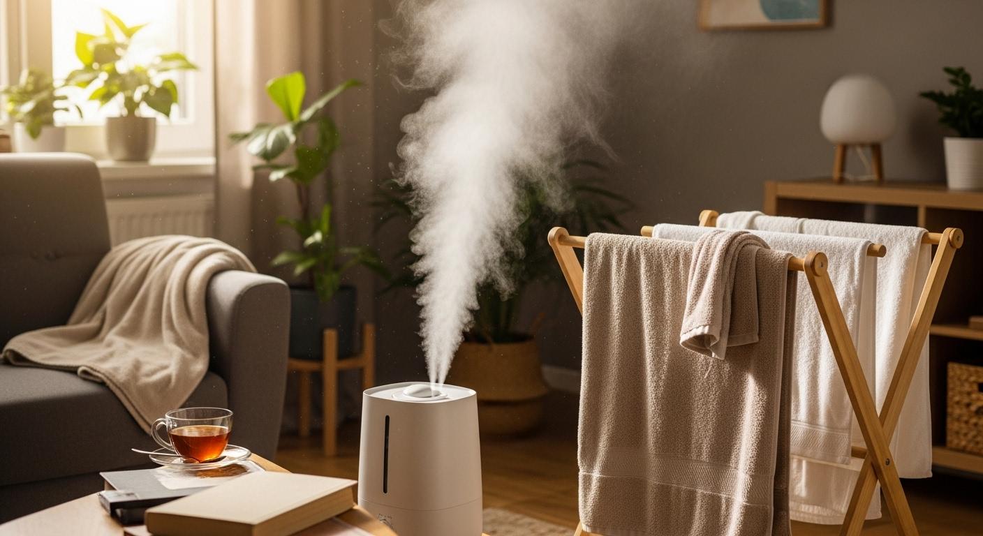 가습기 효과 수건