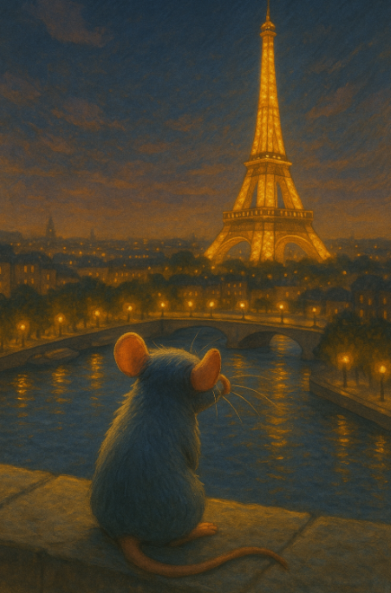 에펠탑을 보고있는 레미