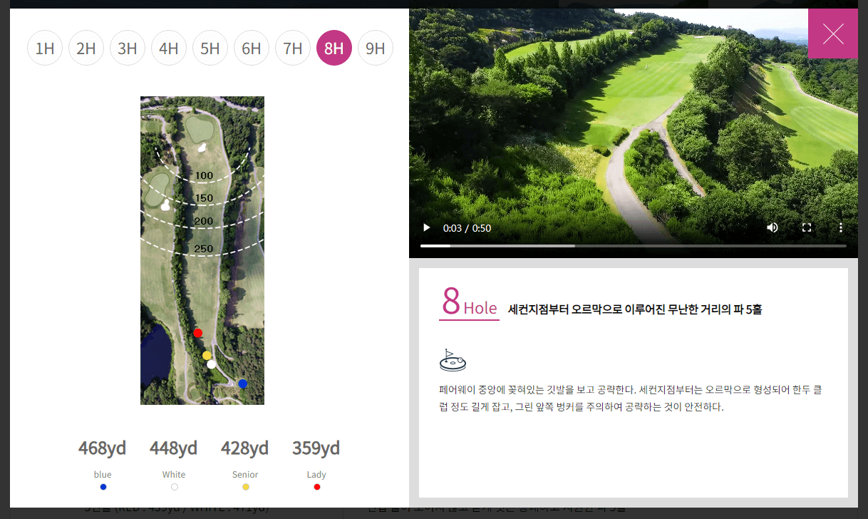 뉴스프링빌 컨트리클럽 알프스코스 8