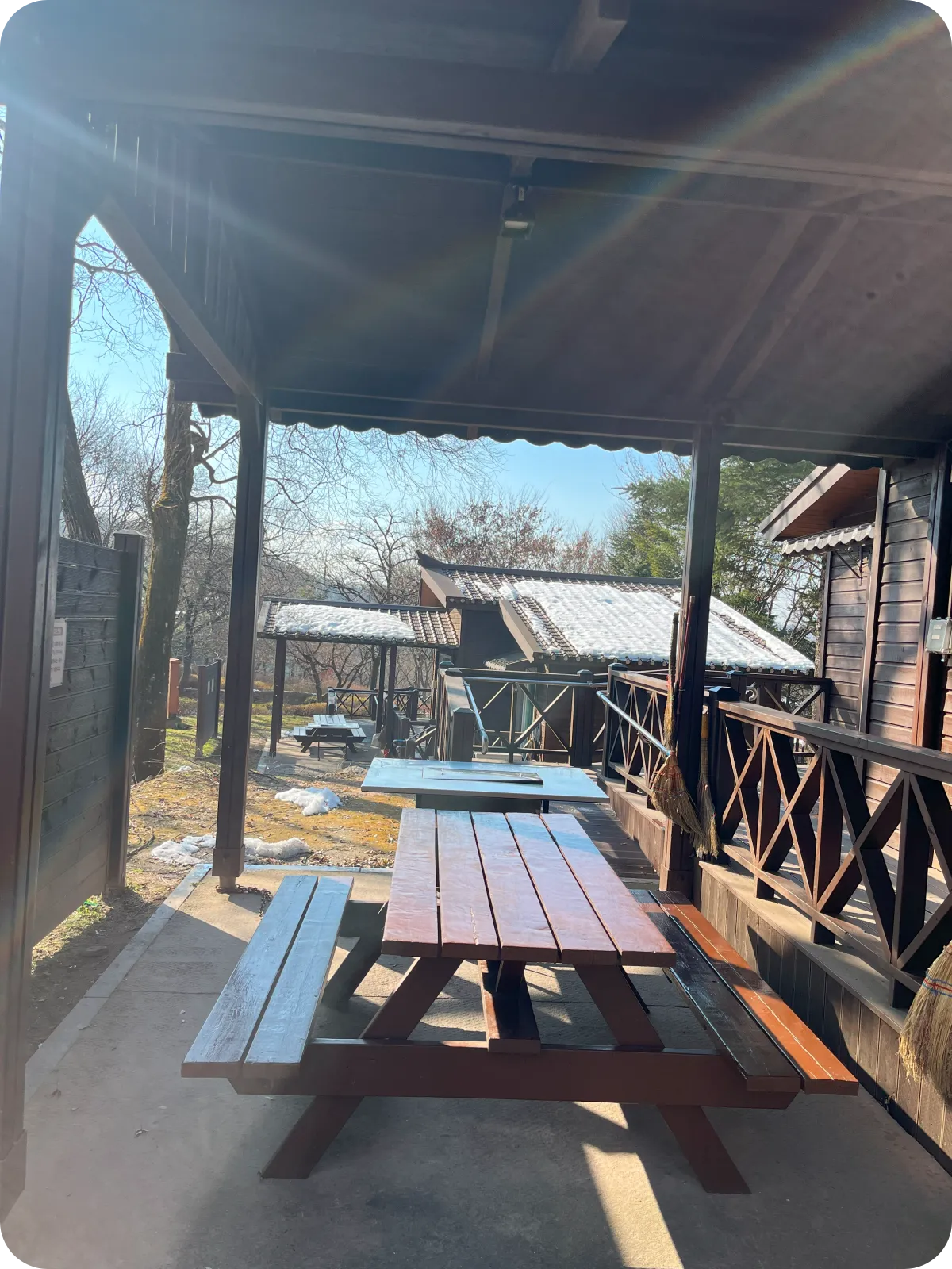 용인자연휴양림 바베큐장