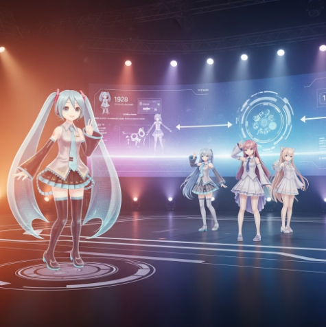 버츄얼 아이돌 시대의 서막 섹션 이미지