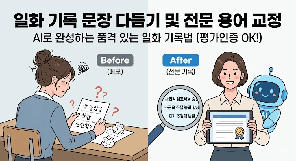 AI로 완성하는 품격 있는 일화 기록법