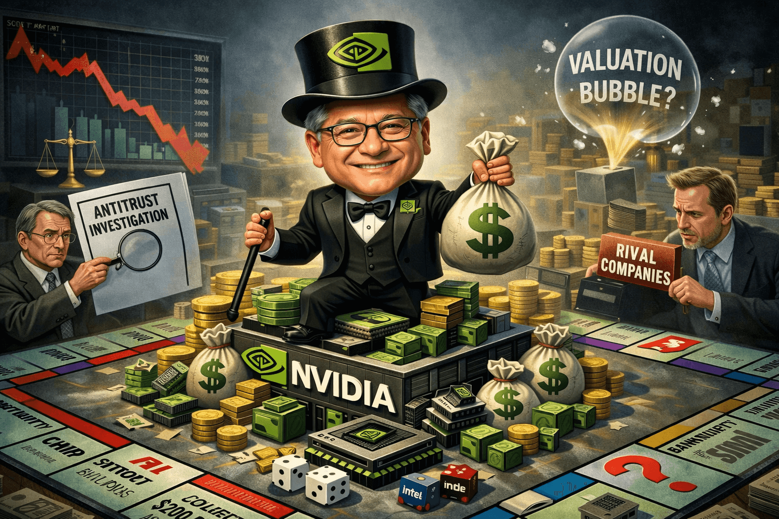 NVIDIA 독점 논란 (시장지배력, 성장지속성, 밸류에이션)