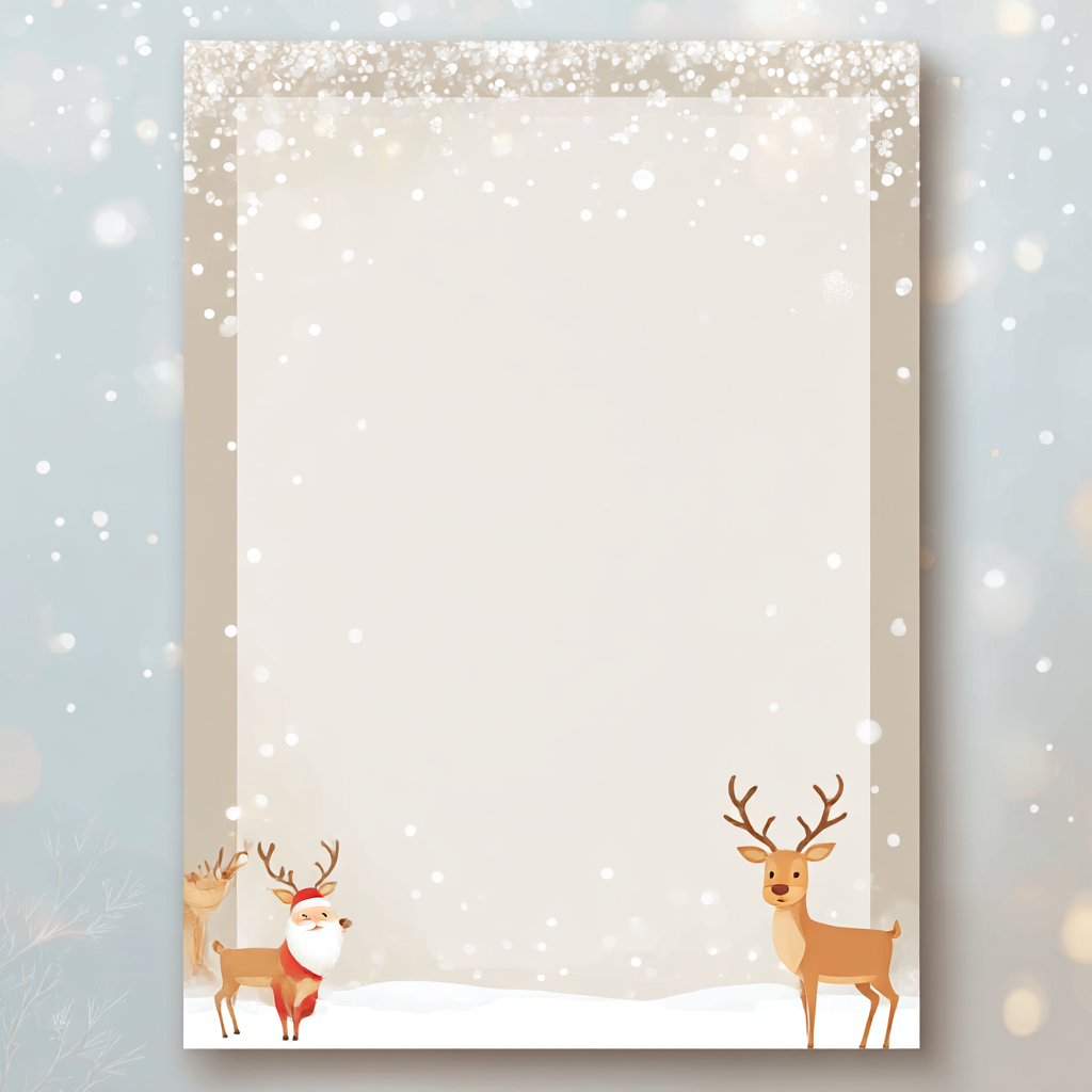 산타 할아버지 편지지 프린트