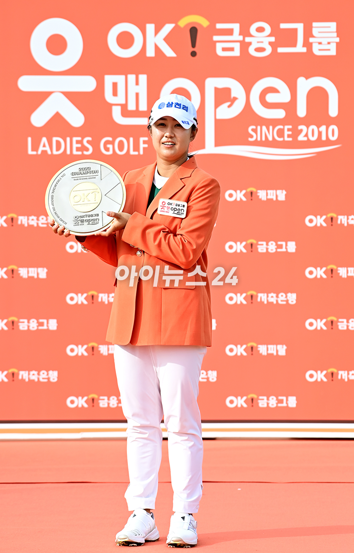 17일 인천광역시 중구 클럽72(파72ㅣ6,713야드)에서 열린 'OK금융그룹 읏맨 오픈'(총상금 8억 원, 우승상금 1억 4,400만 원) 최종 라운드에서 마다솜이 티샷을 하고 있다. [사진=곽영래 기자]