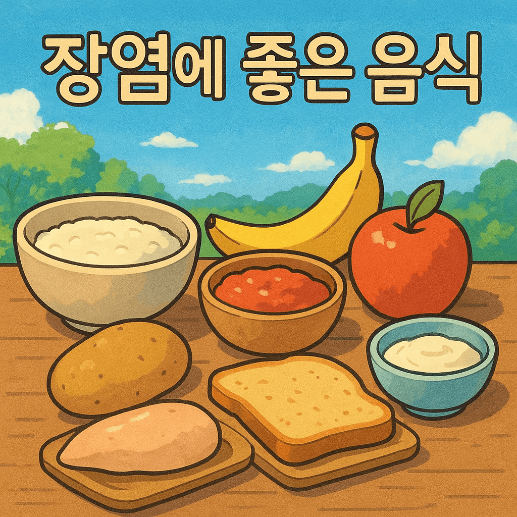 장염에 좋은 음식 주의점