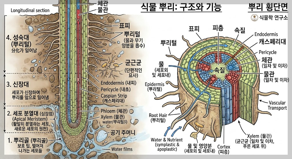 식물의 뿌리 구조와 기능