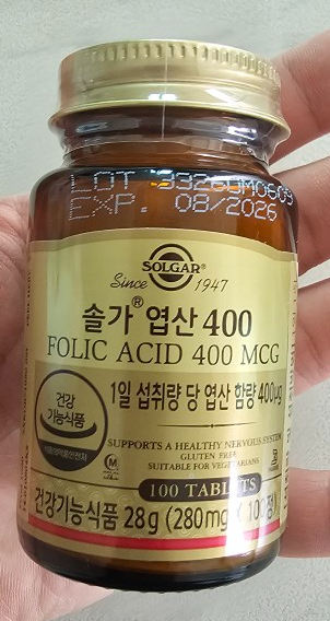 솔가 엽산 400 내돈내산 후기