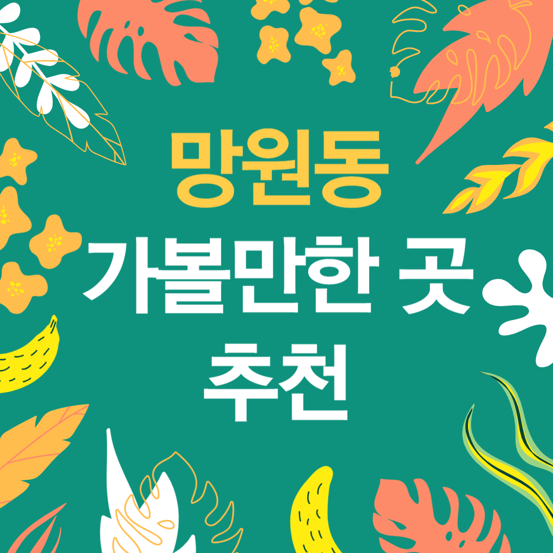 망원동-가볼만한-곳