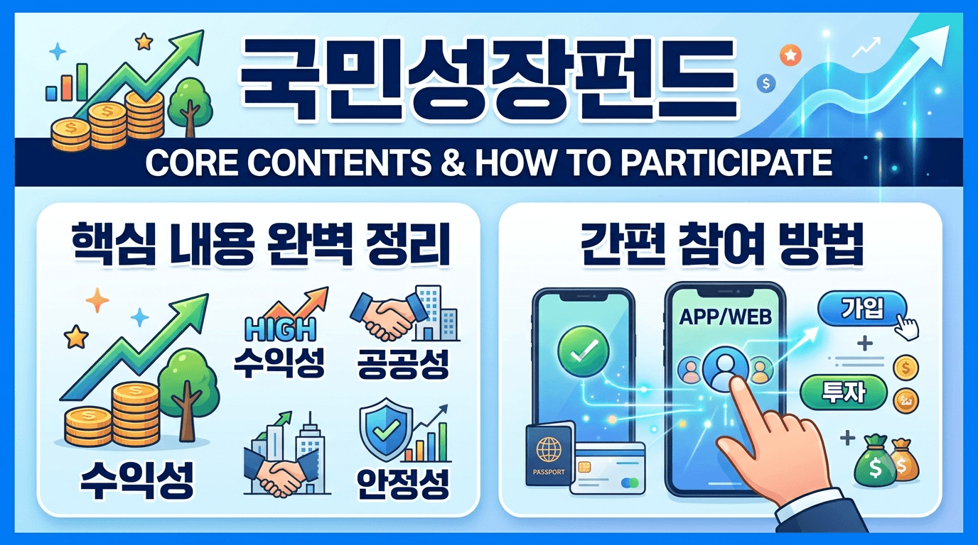 국민성장펀드 핵심 내용과 참여 방법 완벽 정리