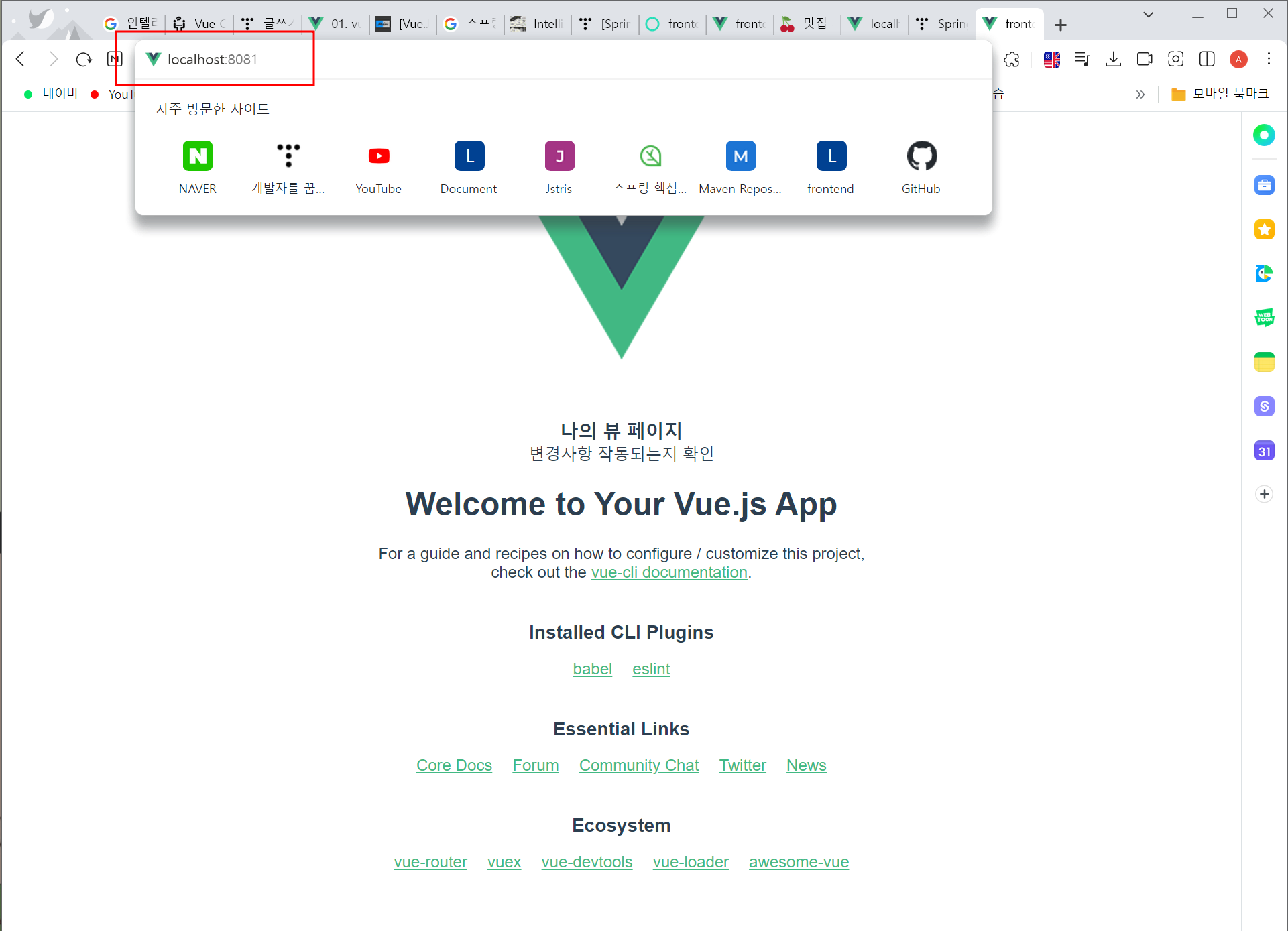 Vue.js 3.x 설치 Vue.js 3.x 설치