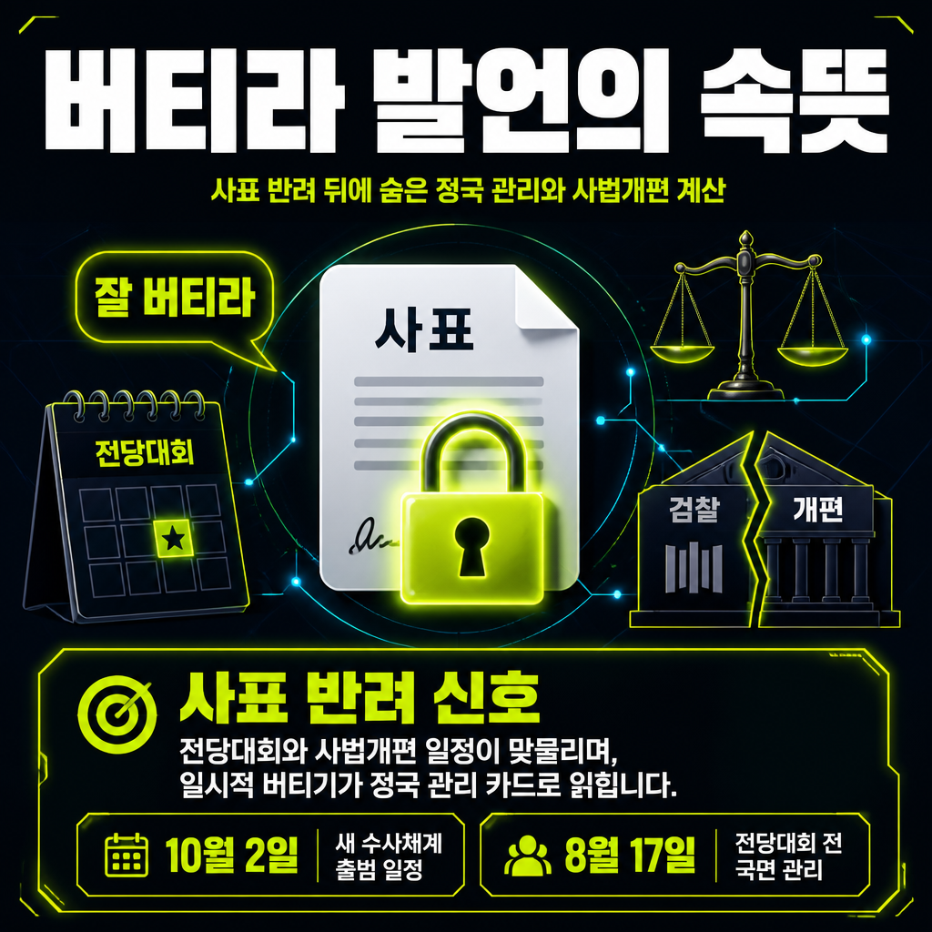 버티라 발언의 속뜻