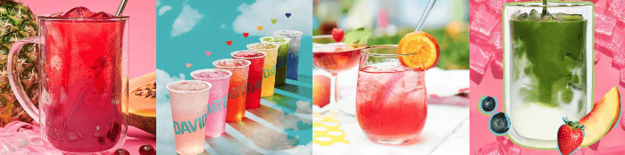 데이비드티 온라인샵에 들어가면 나오는 이미지들 입니다. 보통 차를 어떻게 마시는지 공유하는 이미지입니다