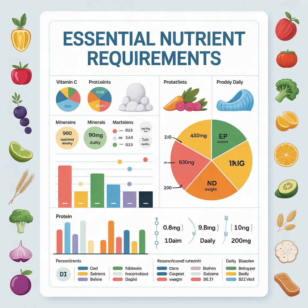 영양소 하루 필수 권장량 알아봅시다